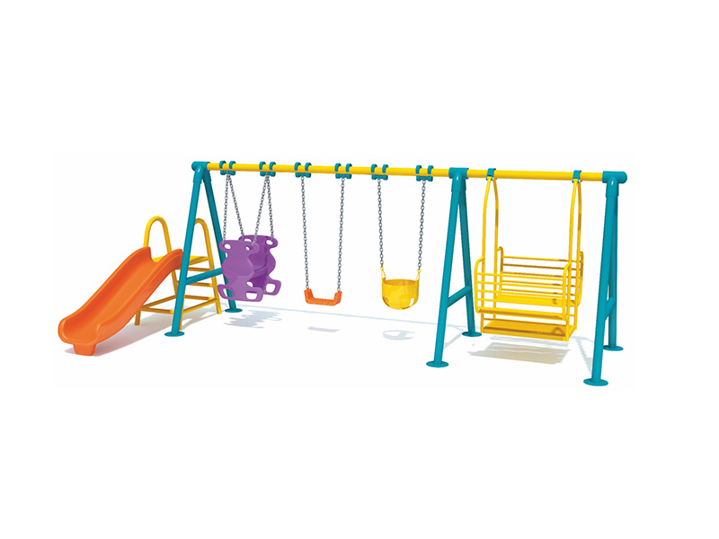funny children swing with slide