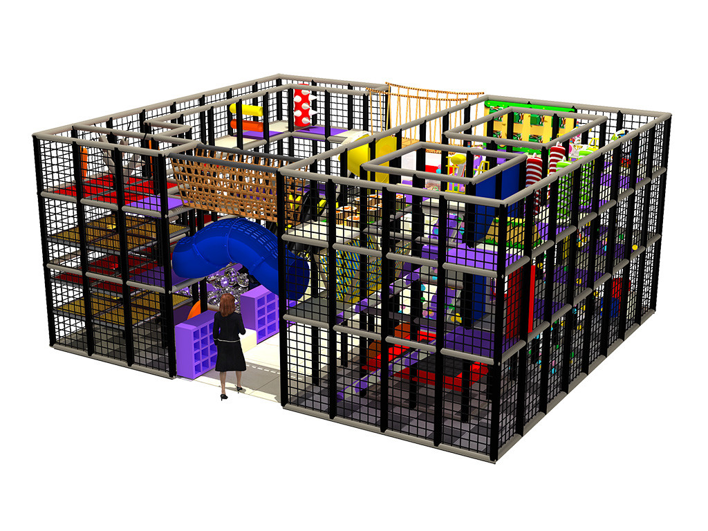 Colourful children Indoor playground equipment naughty castle