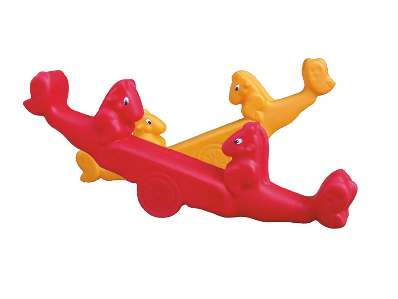 Cartoon shape Plastic kids Rocking Horse Toy