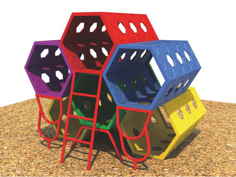 Kids Garden Play Outdoor Child Combination Toys Engineering Plastic Honeycomb Holes Climbing Slide