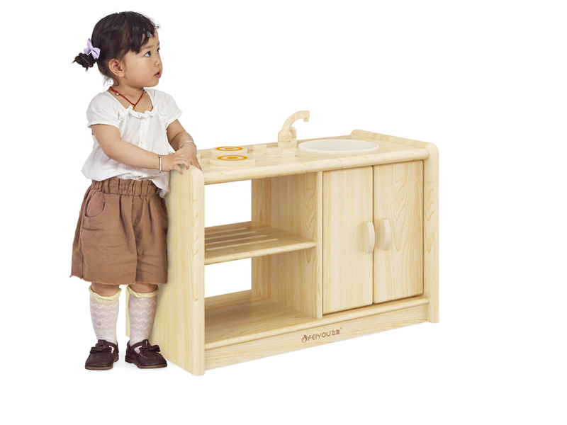 indoor toddler birch wood cabinet china supplier