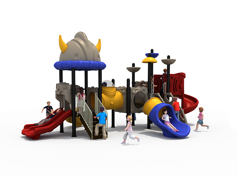 Children climbing playground