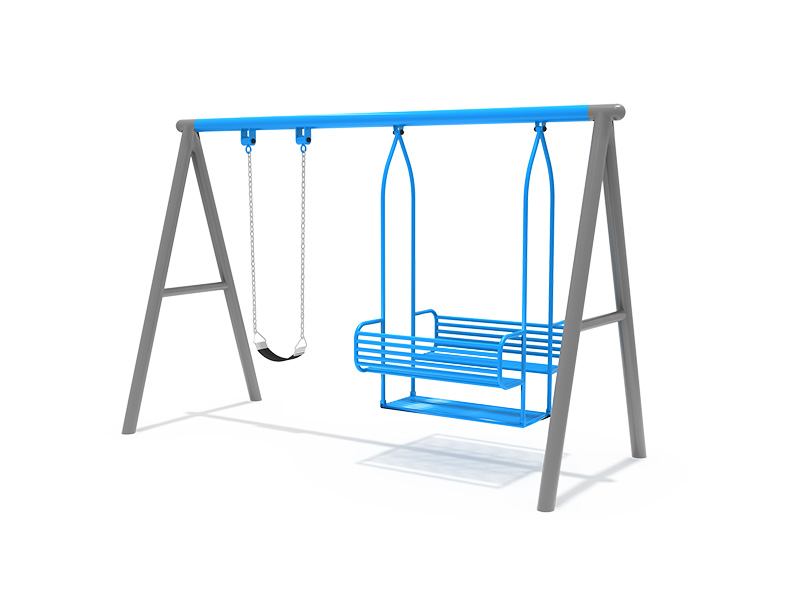 outdoor commercial swing set with chair