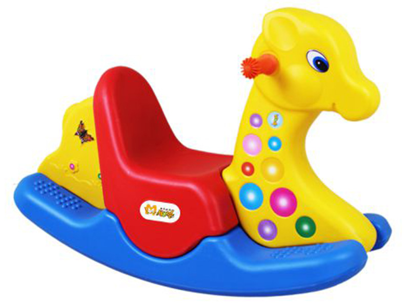 Cartoon shape Plastic kids Rocking Horse Toy