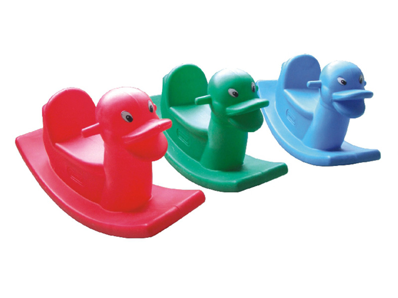 Plastic toy for Children Outdoor and Indoor plastic duck rocking horse