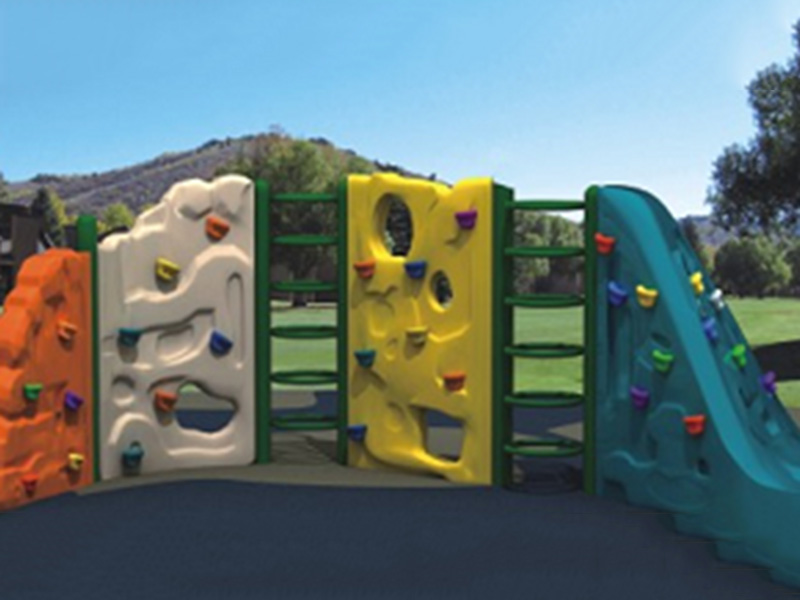 Factory price wholesale plastic kids climbing wall