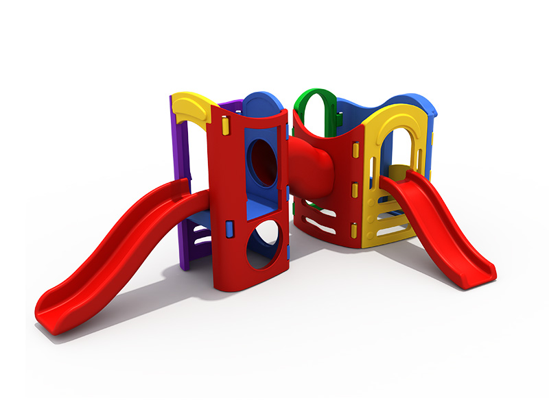 Children slide sets with swing plastic toy large indoor plastic slide
