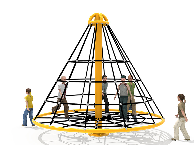 rope climbing structure net playground equipment