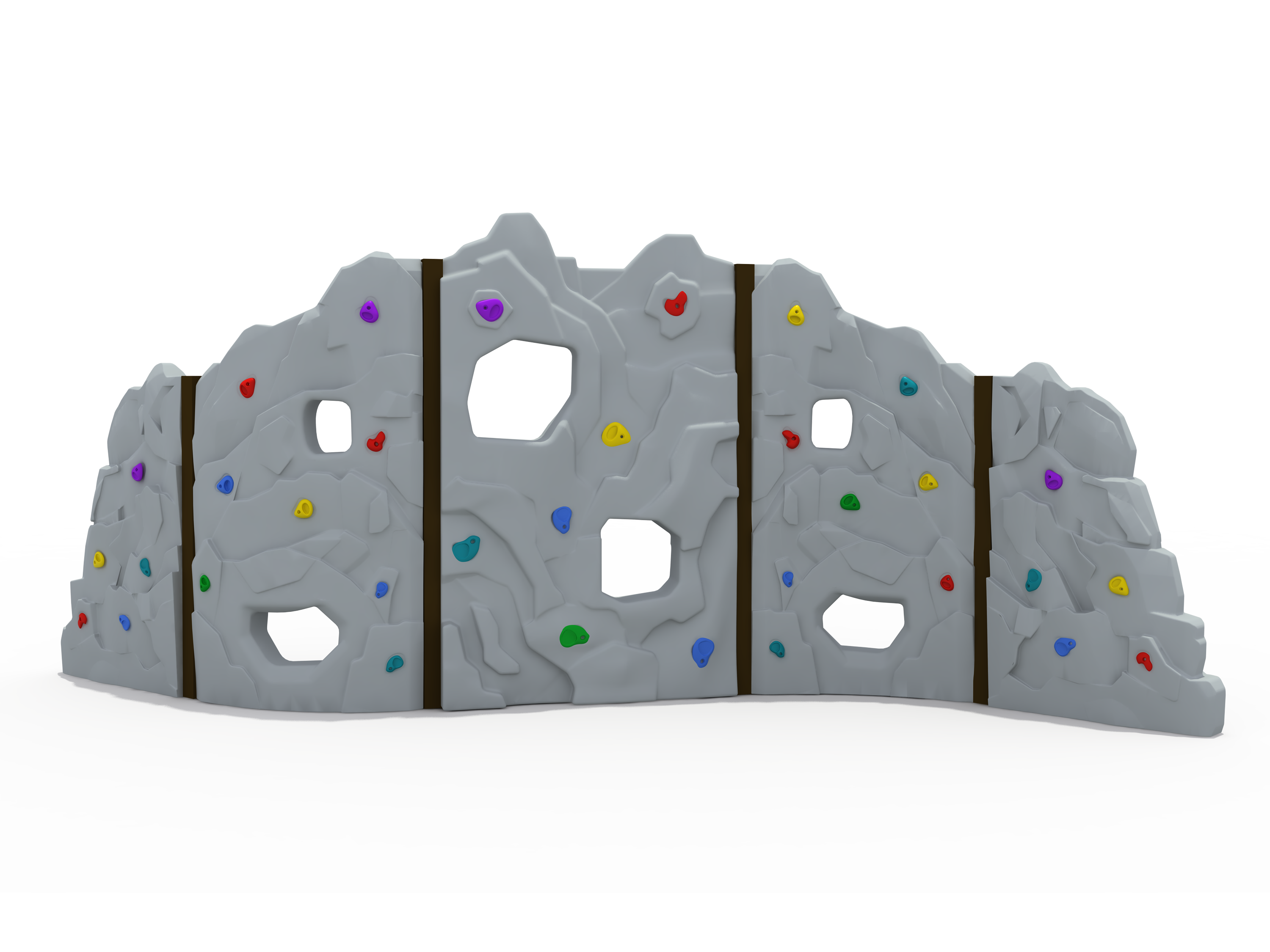 Factory price wholesale plastic kids rock climbing wall