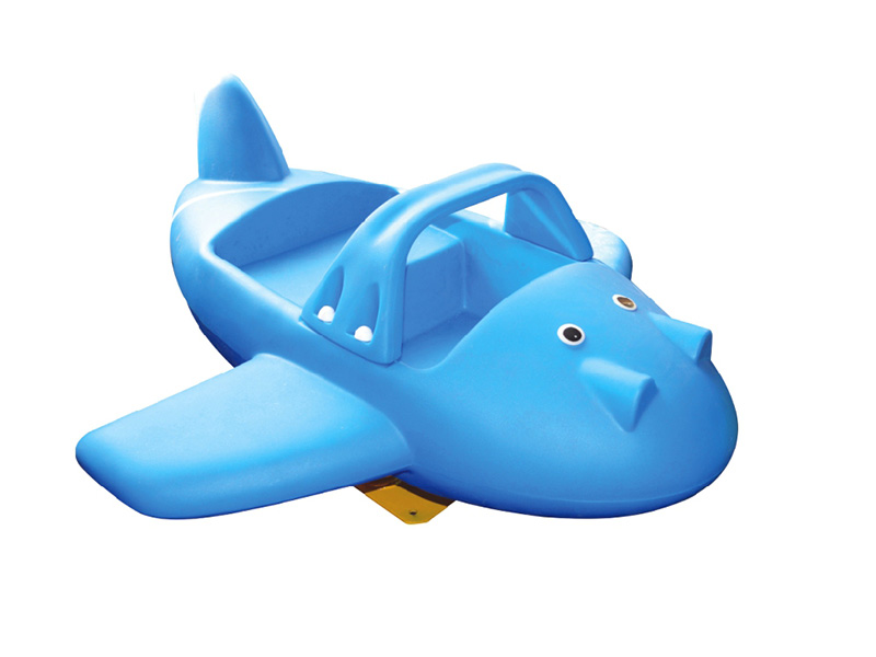 Blue plane design kindergarden spring riders