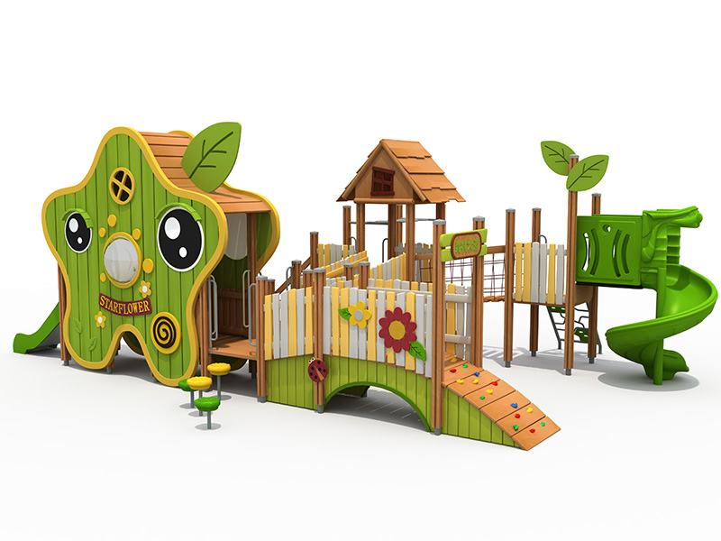 wooden starflower playground wooden playground equipment wooden outdoor playground