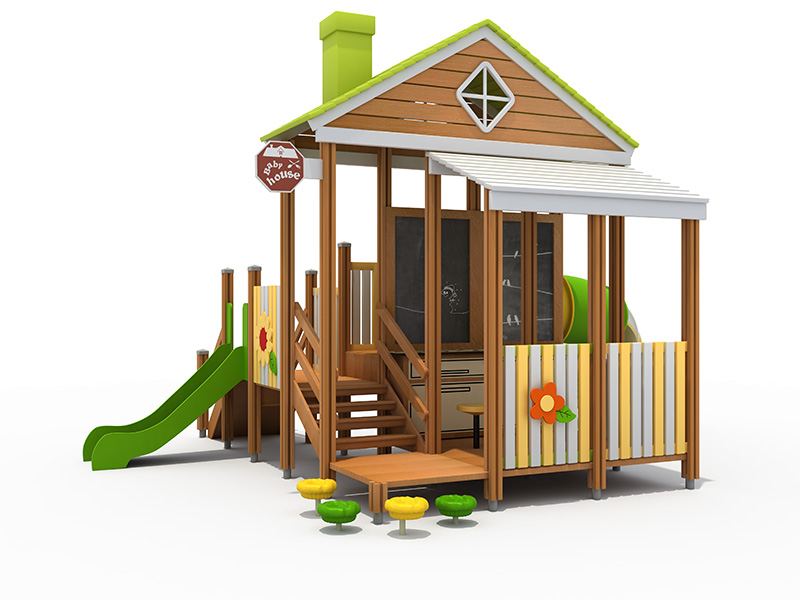 children wooden playground outdoor 