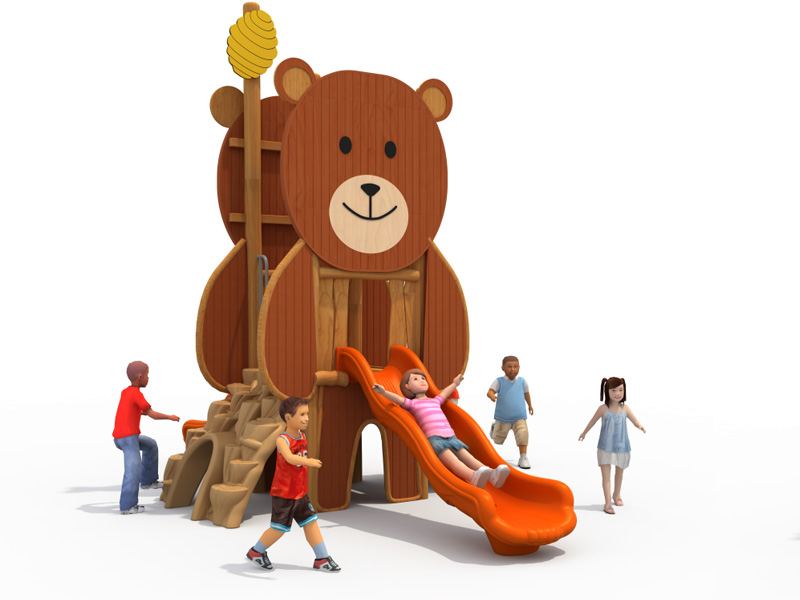 Outdoor wooden playground cheap equipment for kindergarten facilities