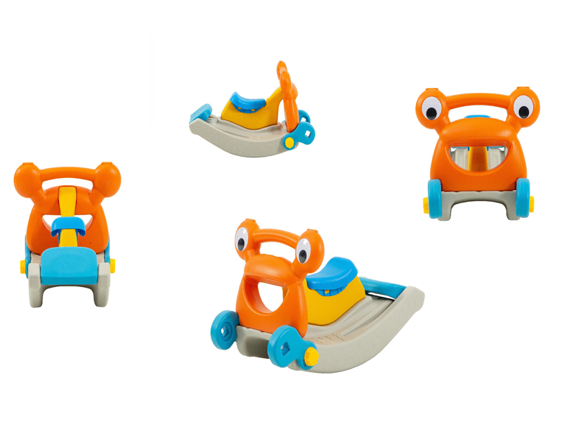 indoor game for kids double rocking horse and slide 