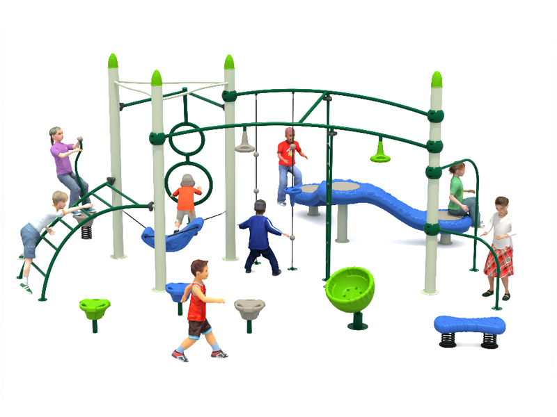 Children Playing Gym Equipment