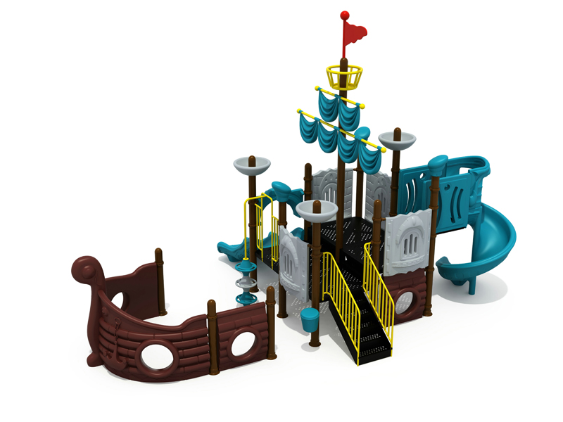 Attractive commercial playground equipment outdoor kids pirate ship playground