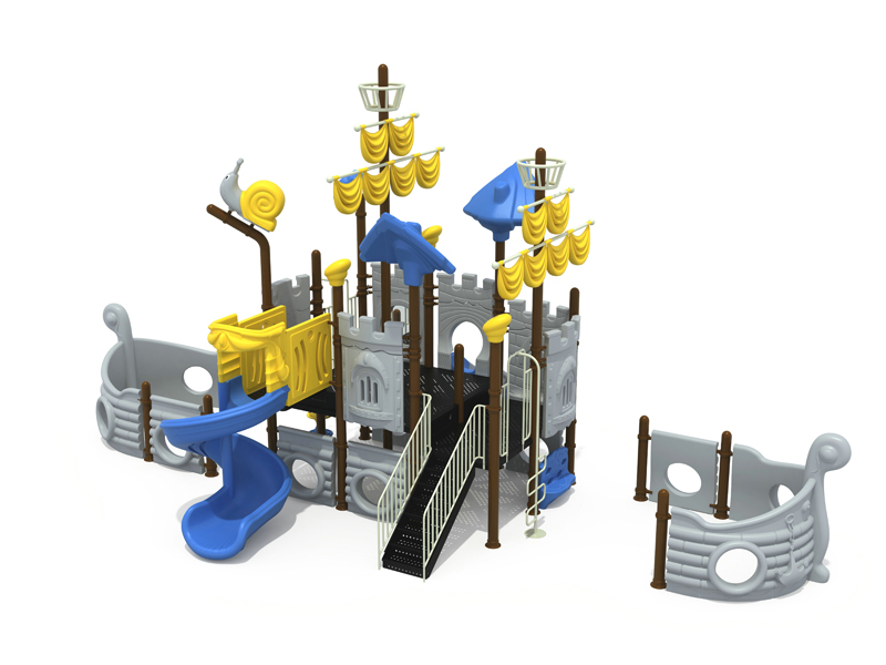 Newest amusement park play set pirate ship playground Equipment