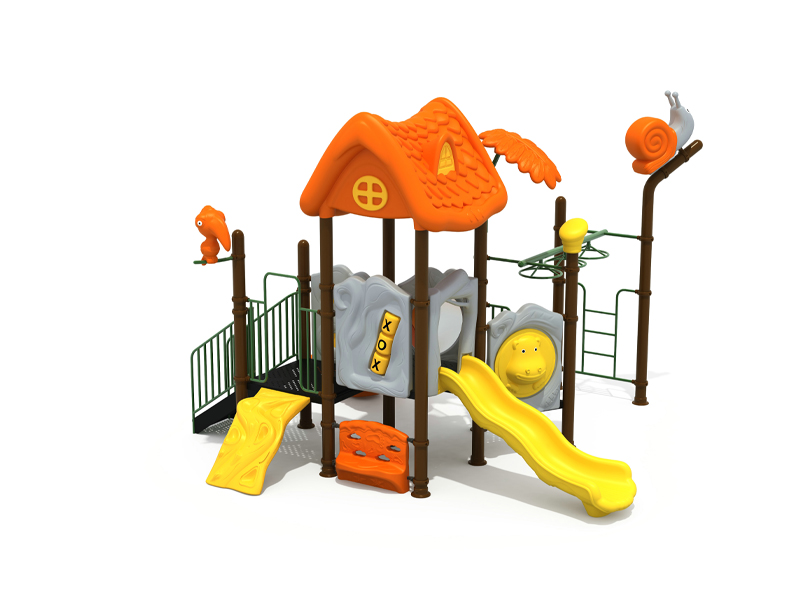 Kids Plastic Slide Galvanized Metal Preschool Toddler Useful Outdoor Playground