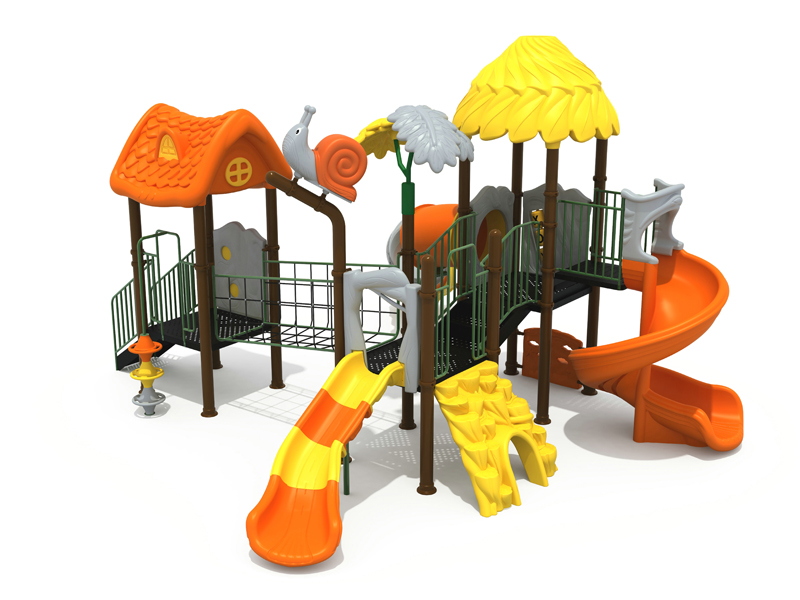 Customize Outdoor Swings Playground With Slide Outdoor Amusement Equipment For Kids