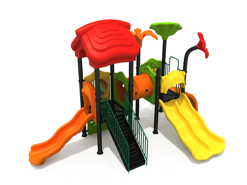 Hot sale cheap kids small safe outdoor playground with swing and slide