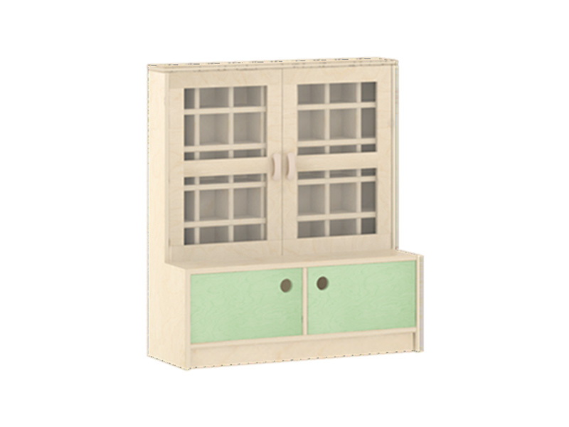 Kids table and chair set kindergarten furniture storage cabinet