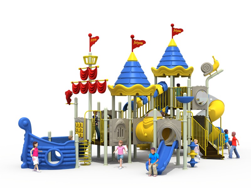 amusement safety wood playground slide factory