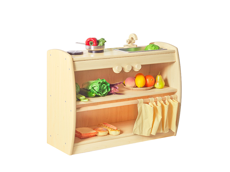 classroom toddler maple wood cabinet china supplier