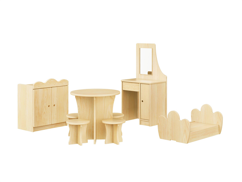 kindergarten children Rubber wood cabinet china supplier