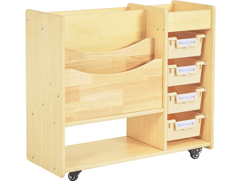 classroom kids maple wood bookshelf factory