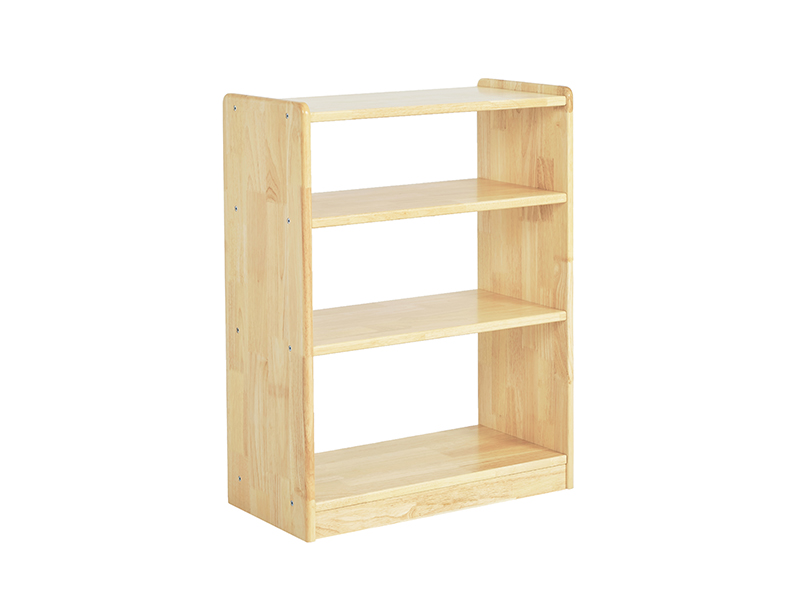 classroom kids Rubber wood bookshelf china supplier