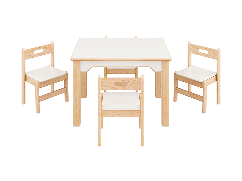 indoor toddler birch wood  Table and Chair Set china supplier