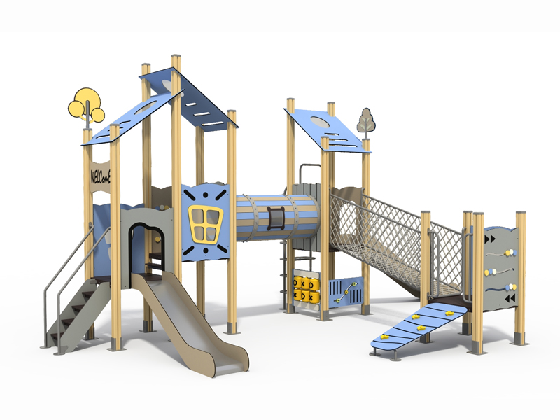 FY172-02 community kids HPL playground factory
